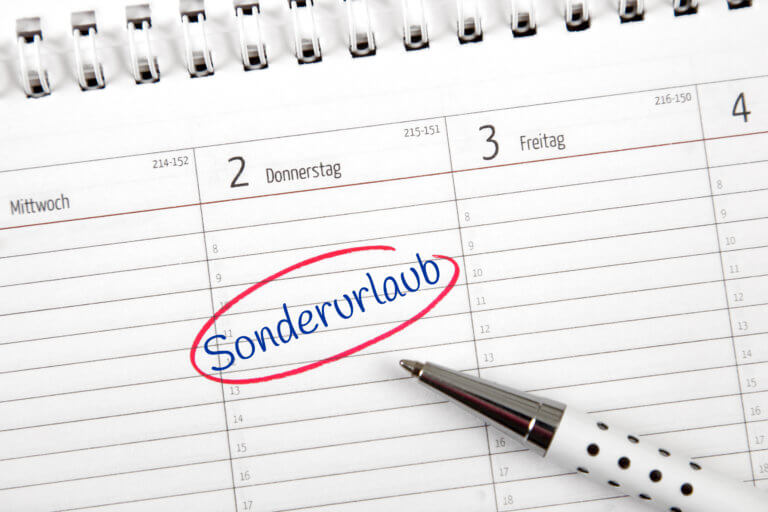 Sonderurlaub - was zählt dazu?