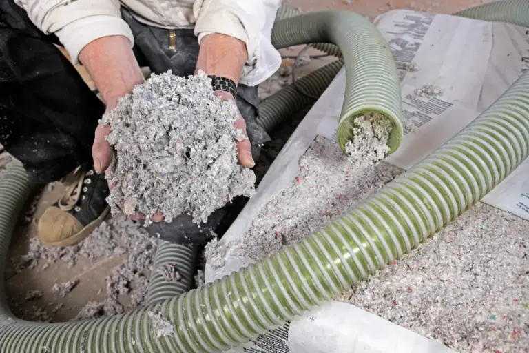 Zellulose als Dämmstoff für die Einblasdämmung