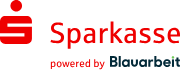Gemeinsames Logo von Sparkasse und Blauarbeit