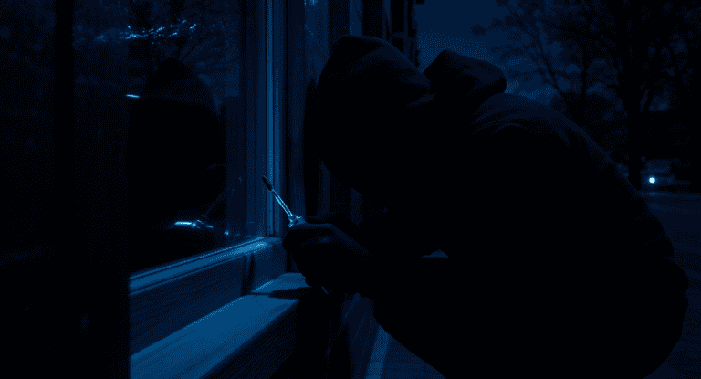 Gesicherte Haustür mit Einbruchschutz