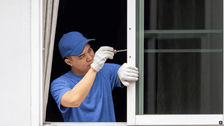 Ein Fenstergriff wird getauscht