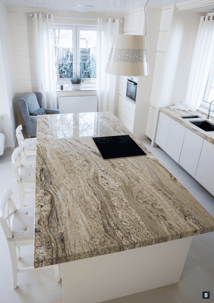 Kochinsel mit Granitplatte
