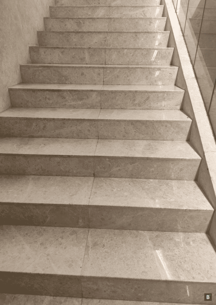 Eine Marmortreppe