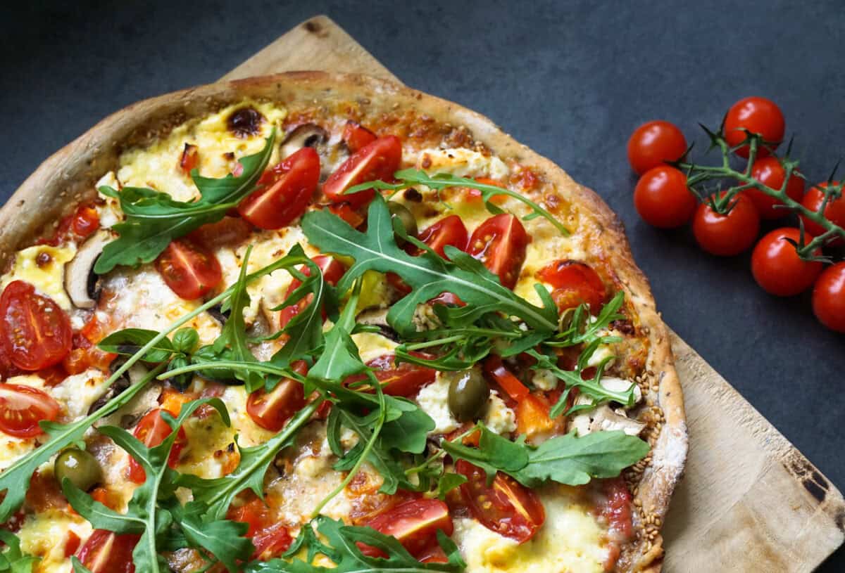 Selbstgemachte Pizza